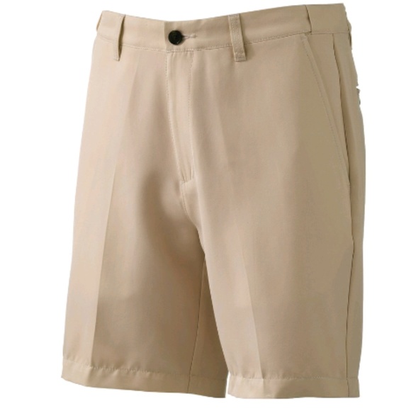 NWT Big Tall Flat Front Easy Care shorts microfiber Big Tall Size adjustable 52 - Picture 1 of 3